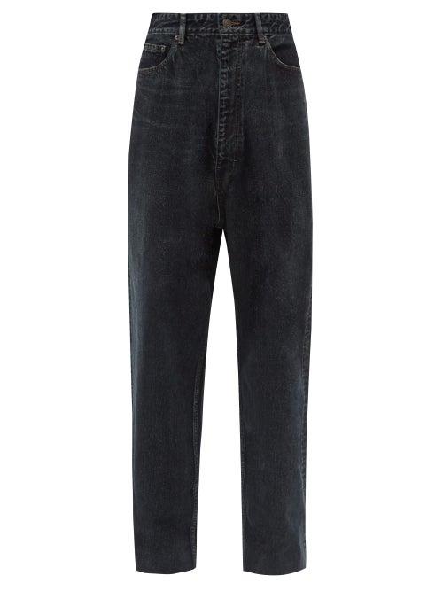 Matchesfashion.com Balenciaga - Oversized Acid-washed Jeans - Mens - Black