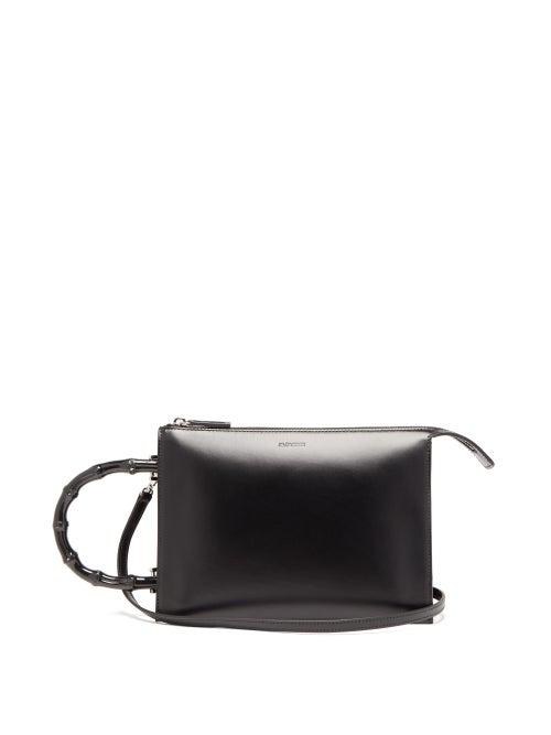 Matchesfashion.com Jil Sander - Tootie Bamboo-handle Leather Bag - Womens - Black
