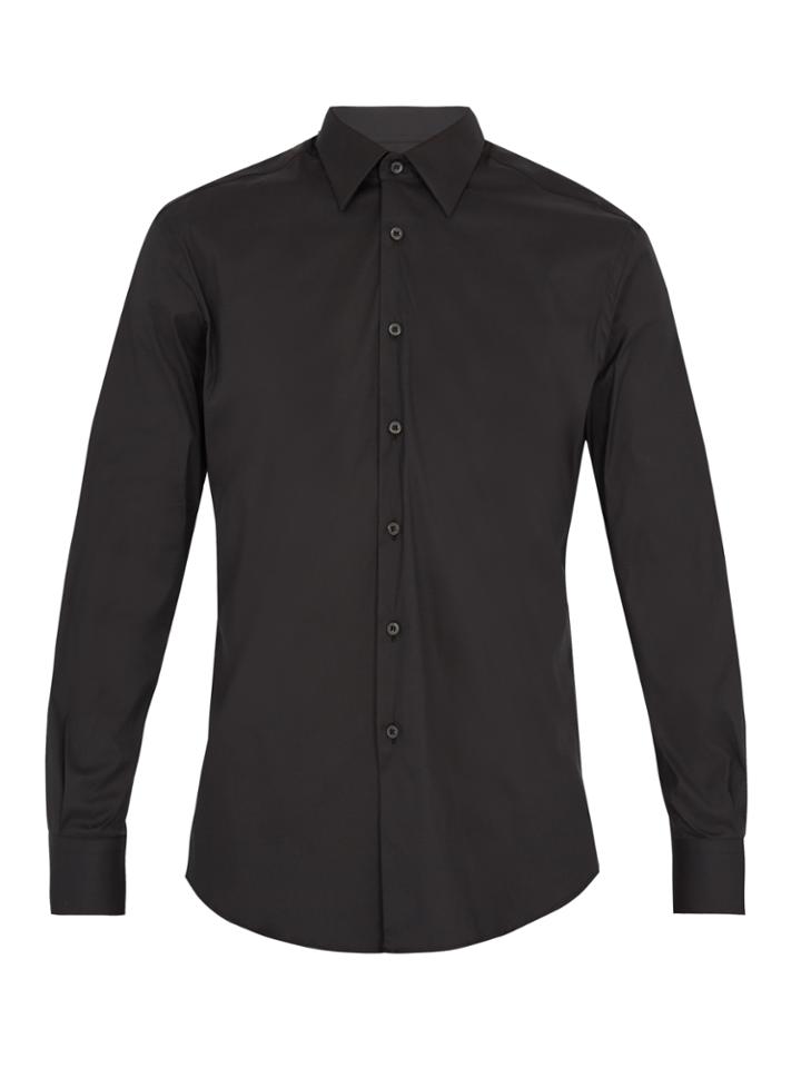 Prada Single-cuff Stretch-cotton Shirt