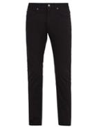 Matchesfashion.com Versace - Medusa And Two Angels Embroidered Black Jeans - Mens - Black