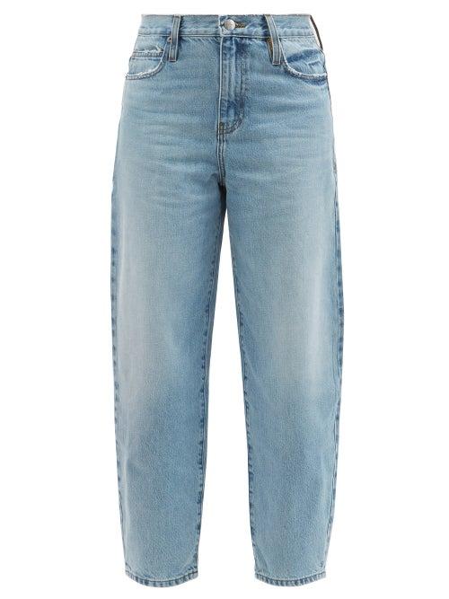Frame - Ultra High Washed Barrel-leg Jeans - Womens - Light Denim