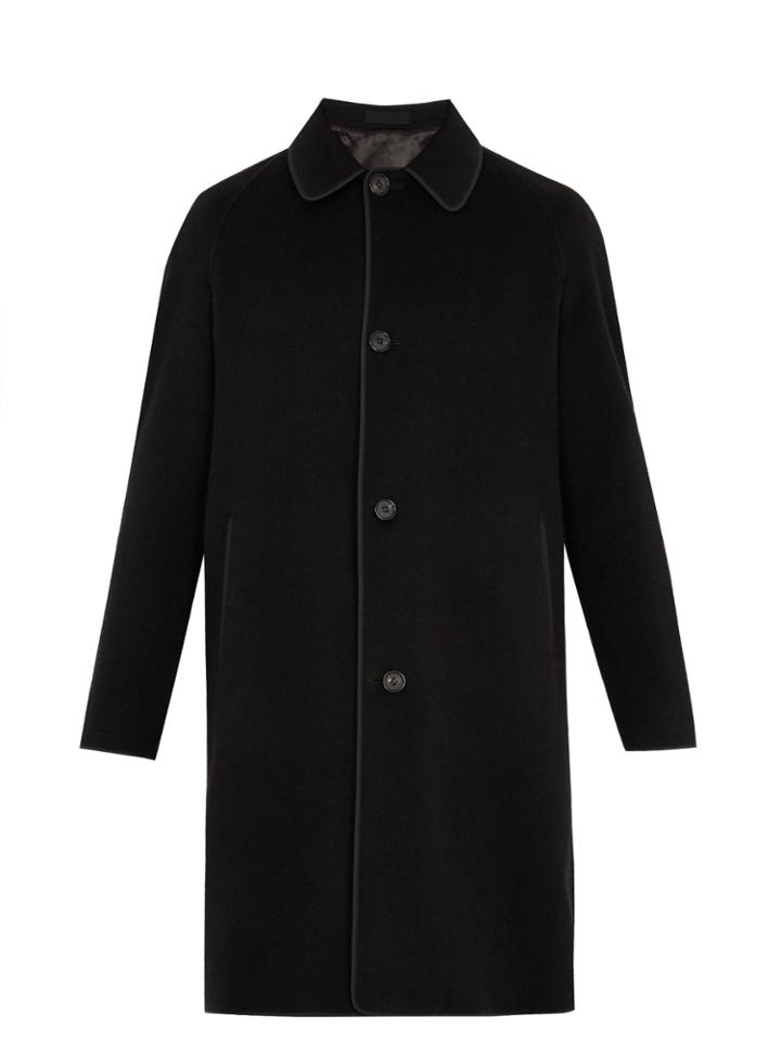 Alexander Mcqueen Single-breasted Cashmere Overcoat