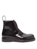 Matchesfashion.com Bottega Veneta - Lace-up Leather Ankle Boots - Mens - Black