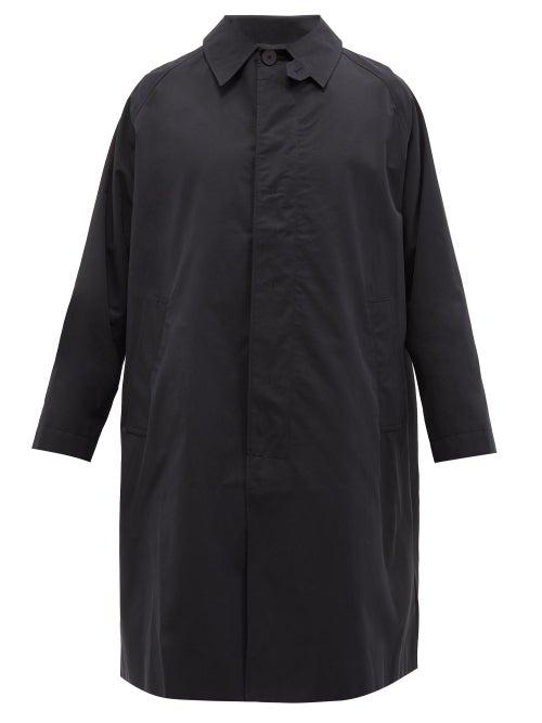 Studio Nicholson - Romer Cotton-gabardine Coat - Mens - Dark Navy