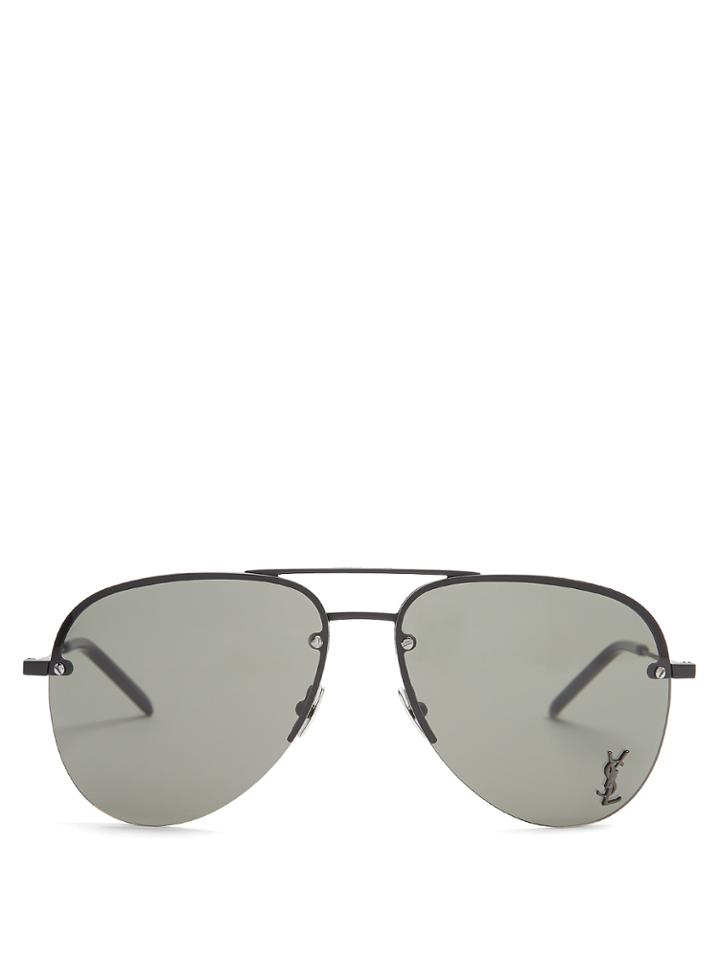 Saint Laurent Classic 11 Aviator Sunglasses