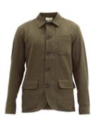 Matchesfashion.com Oliver Spencer - Cowboy Organic-cotton Blend Jacket - Mens - Green