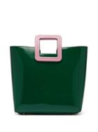 Matchesfashion.com Staud - Shirley Patent Leather Tote - Womens - Green Multi