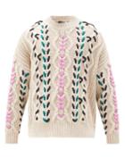Matchesfashion.com Isabel Marant - Zolan Cabled Sweater - Mens - Cream