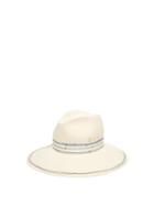 Matchesfashion.com Lola Hats - Inkspot Grosgrain Trim Straw Hat - Womens - White