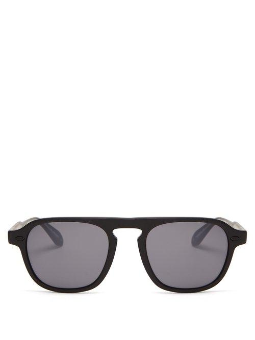 Matchesfashion.com Garrett Leight - Grayson D Frame Acetate Sunglasses - Mens - Black