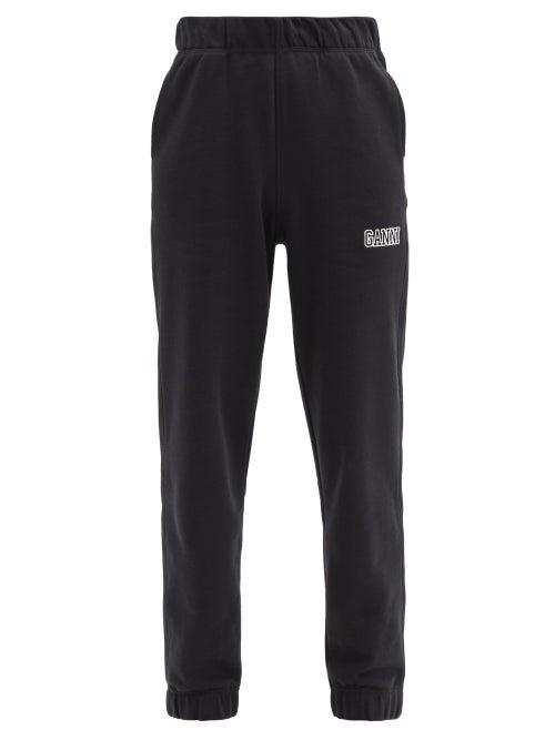 Matchesfashion.com Ganni - Software Recycled Cotton-blend Track Pants - Womens - Black