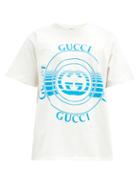 Matchesfashion.com Gucci - Logo-print Cotton-jersey T-shirt - Mens - White