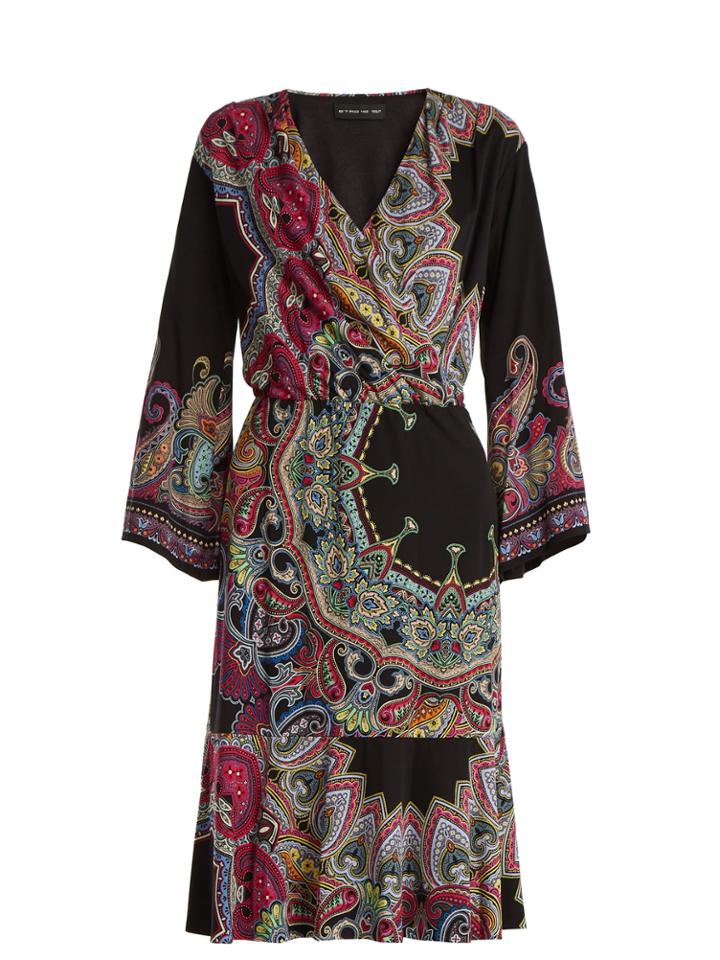 Etro V-neck Paisley-print Cady Dress