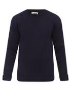 Mens Rtw Jil Sander - Crew-neck Wool Sweater - Mens - Navy