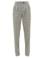 Matchesfashion.com Giuliva Heritage Collection - The Husband Houndstooth Virgin-wool Trousers - Womens - Black White