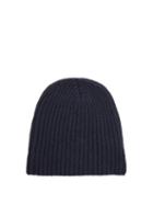 Matchesfashion.com Thom Sweeney - Rib Knit Cashmere Hat - Mens - Blue