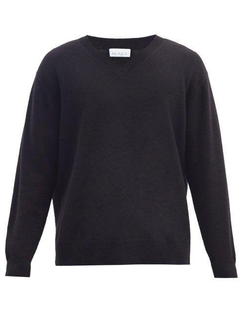 Matchesfashion.com Raey - Loose-fit V-neck Cashmere Sweater - Mens - Navy