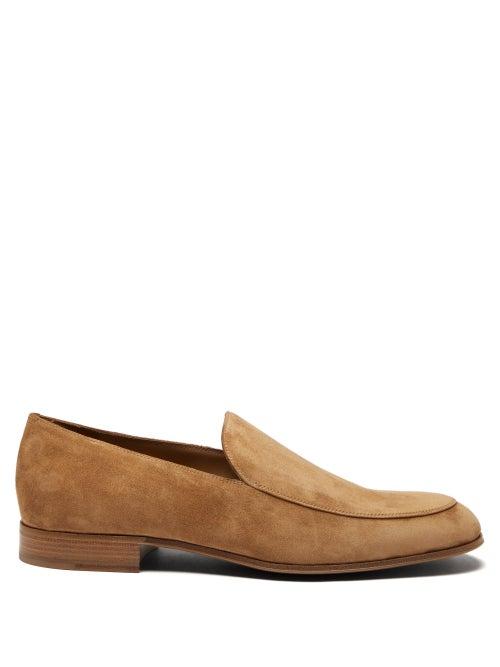 Gianvito Rossi - Marcello Suede Loafers - Mens - Beige