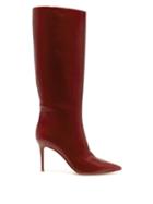 Matchesfashion.com Gianvito Rossi - Suzan 85 Knee High Leather Boots - Womens - Burgundy