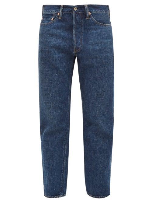Matchesfashion.com Chimala - Distressed Cuff Tapered Jeans - Womens - Denim