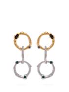 Marni Crystal-embellished Chain-link Earrings