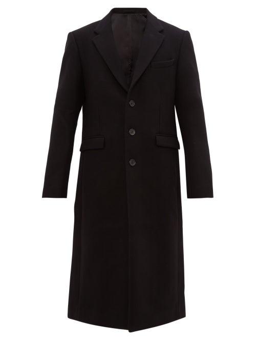 Matchesfashion.com Wardrobe. Nyc - Single Breasted Felted Wool Coat - Mens - Black