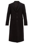 Matchesfashion.com Wardrobe. Nyc - Single Breasted Felted Wool Coat - Mens - Black
