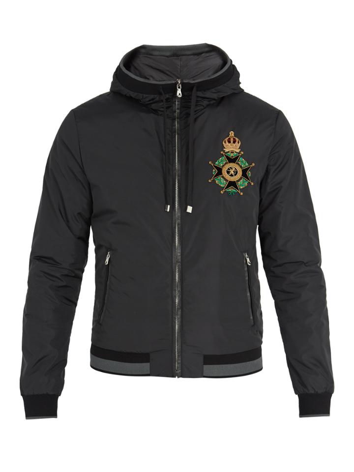 Dolce & Gabbana Crest-appliqu Hooded Jacket