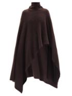 The Row - Dafin Roll-neck Poncho - Womens - Brown