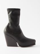 Stella Mccartney - Faux-leather Cowboy Boots - Womens - Black