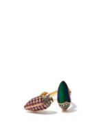 Matchesfashion.com Bibi Van Der Velden - Floaty Scarab Diamond, Gold & Silver Ring - Womens - Rose Gold