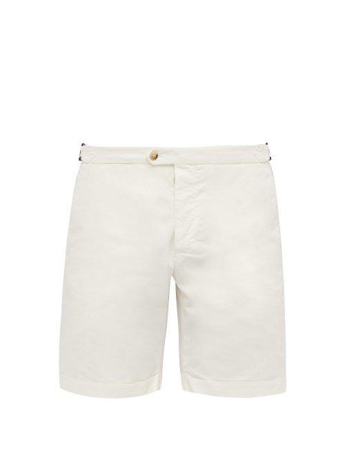 Matchesfashion.com Thom Sweeney - Tailored Cotton Blend Bermuda Shorts - Mens - Beige