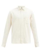 Matchesfashion.com Ymc - Curtis Organic-cotton Herringbone-twill Shirt - Mens - Cream