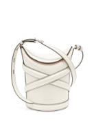 Alexander Mcqueen - The Curve Leather Bucket Bag - Womens - Ivory