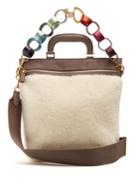 Anya Hindmarch Orsett Shearling And Suede Tote