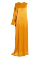 Matchesfashion.com Roksanda - Delmira One Shoulder Satin Gown - Womens - Orange