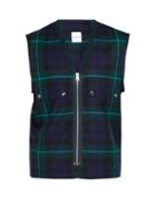 Matchesfashion.com Paul Smith - Tartan Wool Gilet - Mens - Green Multi