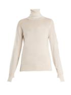 Matchesfashion.com Barrie - Thistle Roll Neck Cashmere Sweater - Womens - Cream