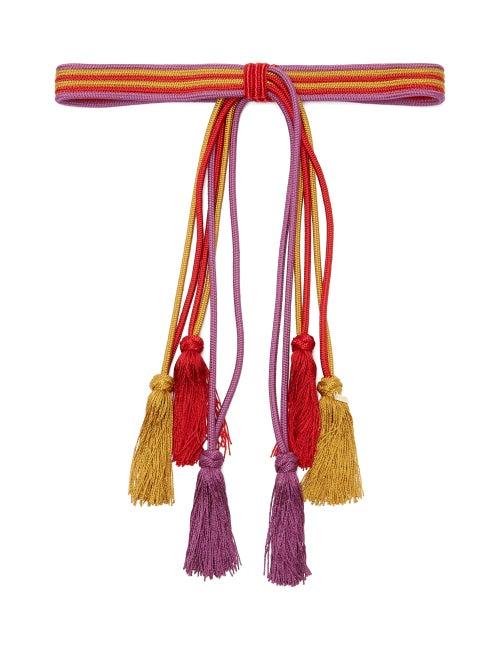 Matchesfashion.com Etro - Tasselled Rope Belt - Womens - Pink Multi