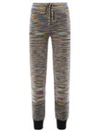 Missoni - Striped Wool-blend Knit Track Pants - Womens - Multi
