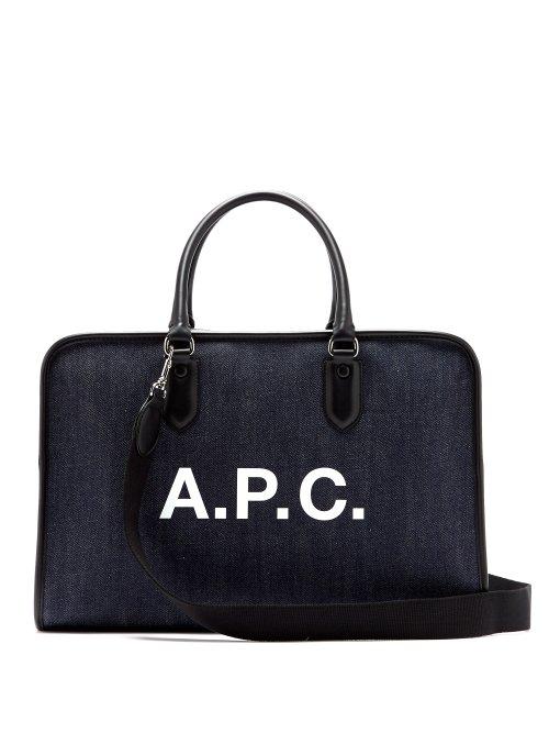 Matchesfashion.com A.p.c. - Paul Denim Weekend Bag - Mens - Black