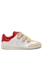 Matchesfashion.com Isabel Marant - Beth Leather And Suede Trainers - Womens - Red White