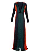 Balmain Pleated Silk-chiffon Gown