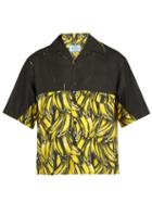 Matchesfashion.com Prada - Banana Print Cotton Shirt - Mens - Yellow