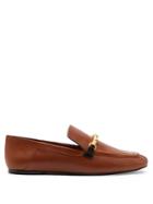 Joseph Twisted Bar-embellished Leather Loafers