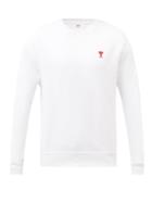 Ami - Ami De Caur-logo Cotton-jersey Sweatshirt - Mens - White