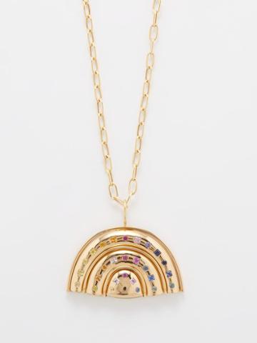 Brent Neale - Marianne Rainbow Sapphire & 18kt Gold Necklace - Womens - Rainbow