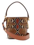 Matchesfashion.com Chlo - Roy Python Print Mini Leather Bucket Bag - Womens - Multi