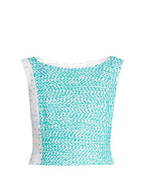 Matchesfashion.com Carl Kapp - Fleck Fil Coup Top - Womens - White Multi