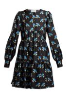 Matchesfashion.com La Doublej - Peasant Mini Dress - Womens - Black Print
